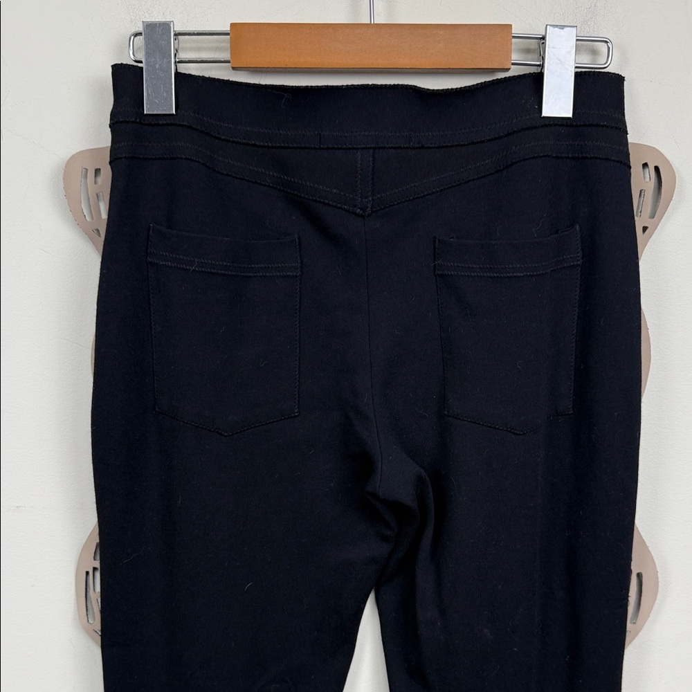 MARIE SAINT PIERRE 🇨🇦 black side zip pants with ruffle laser cut details small - Picture 9 of 14